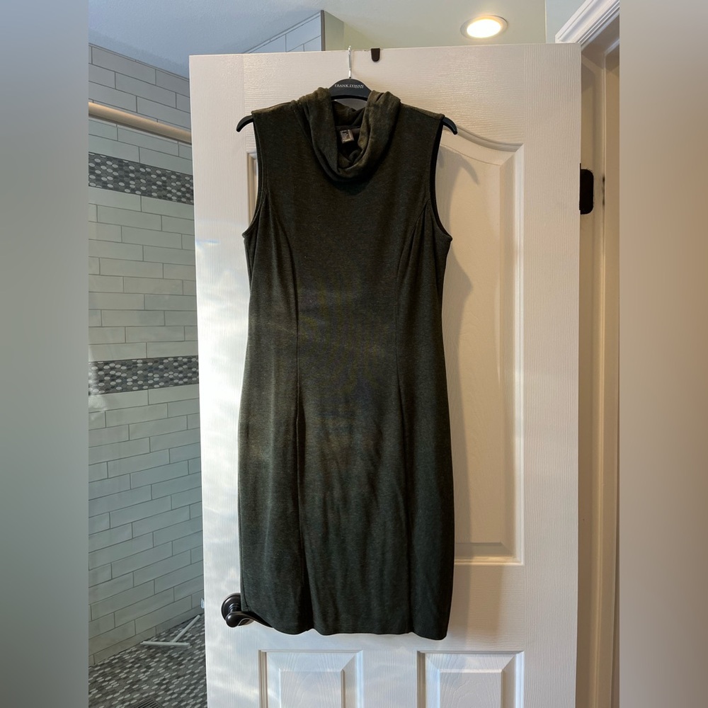 Frank Lyman olive green dress worn once